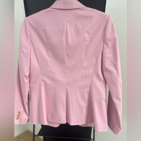 Banana Republic Pink Blazer Twill Jacket Soft Pink 6P - Picture 3 of 11